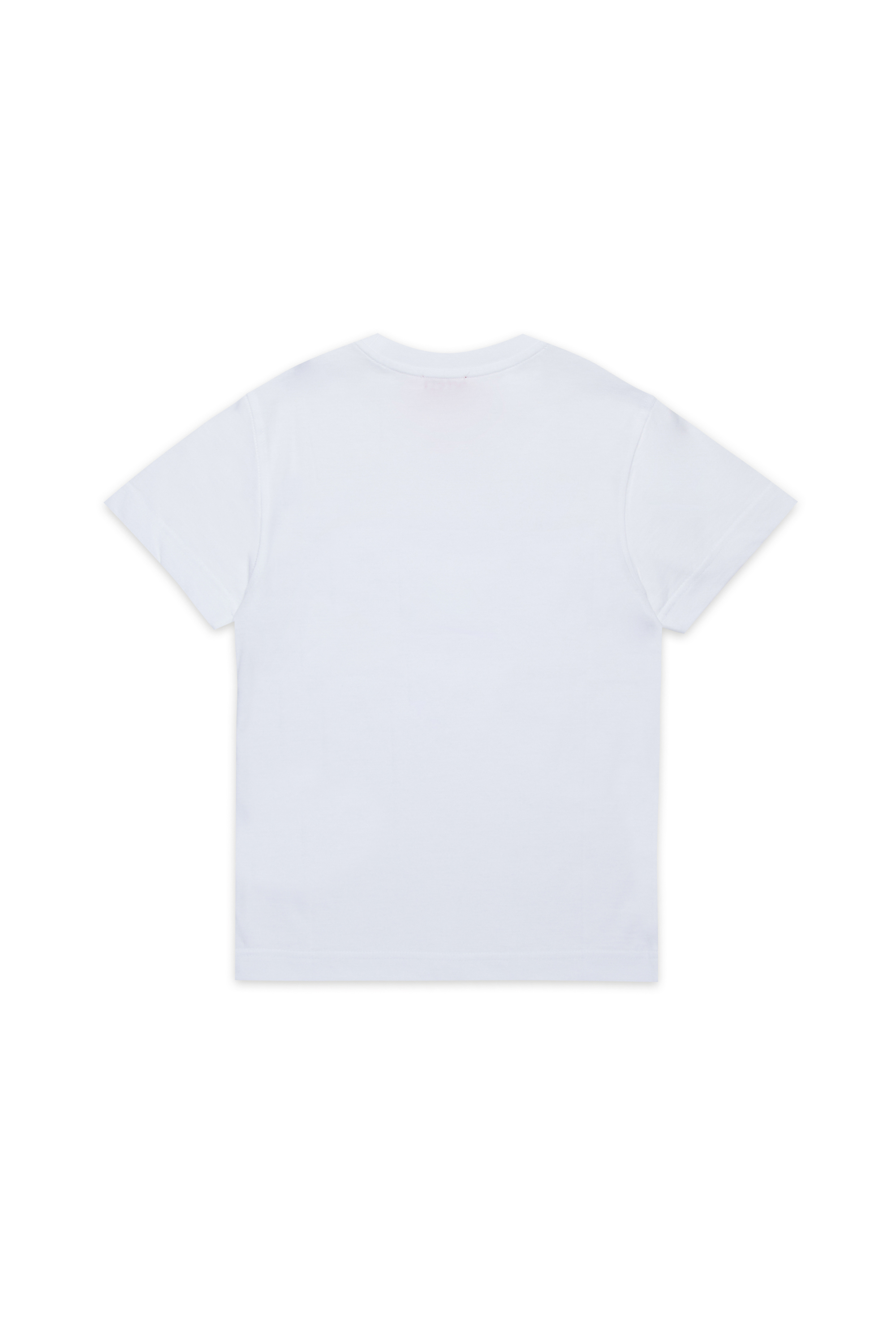 Diesel - TADJUSTK14, Man's Cotton T-shirt with printed logo in White - 2