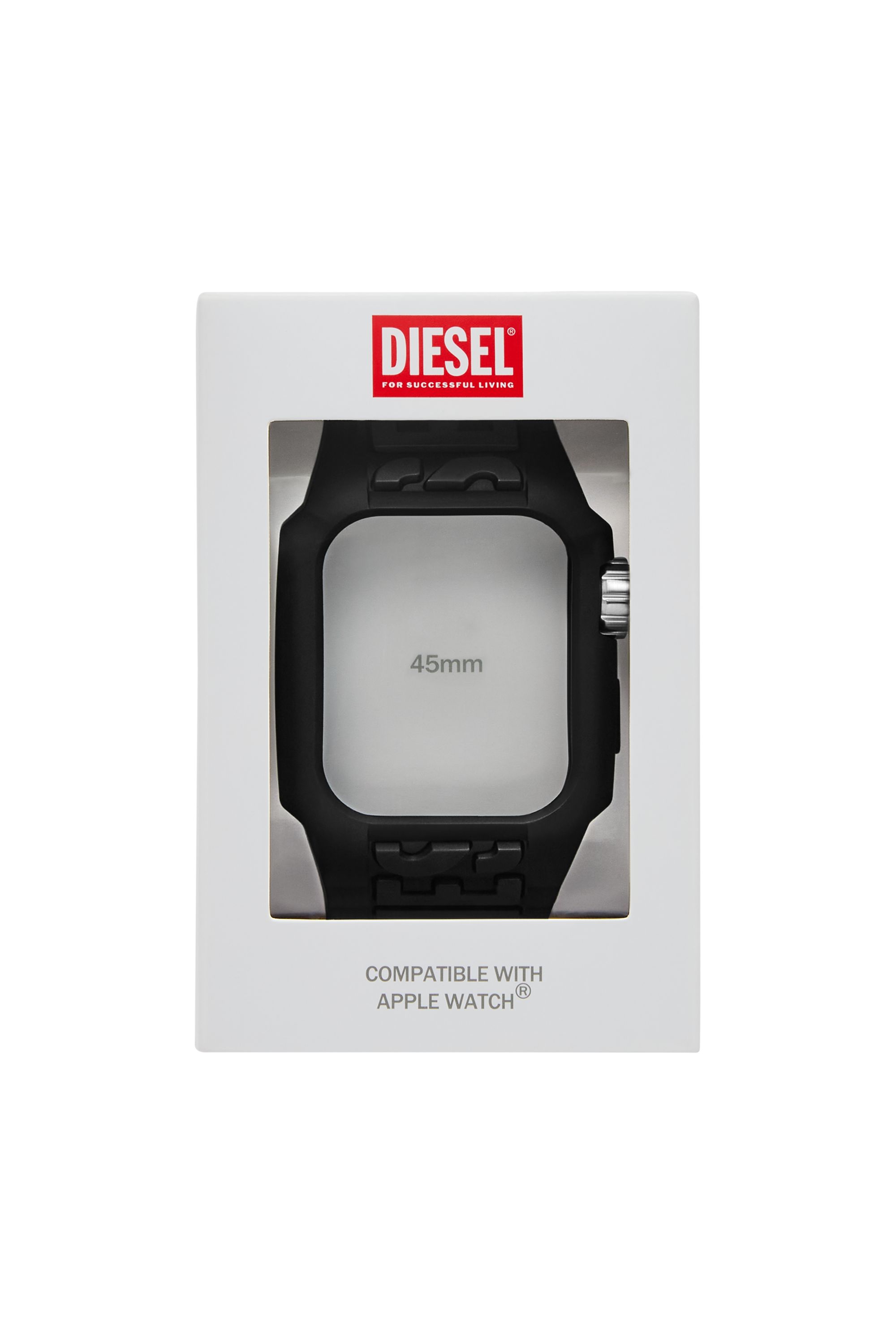 Diesel - DSS020, Man's Black TPU Unibody Band for Apple Watch® in Black - 2