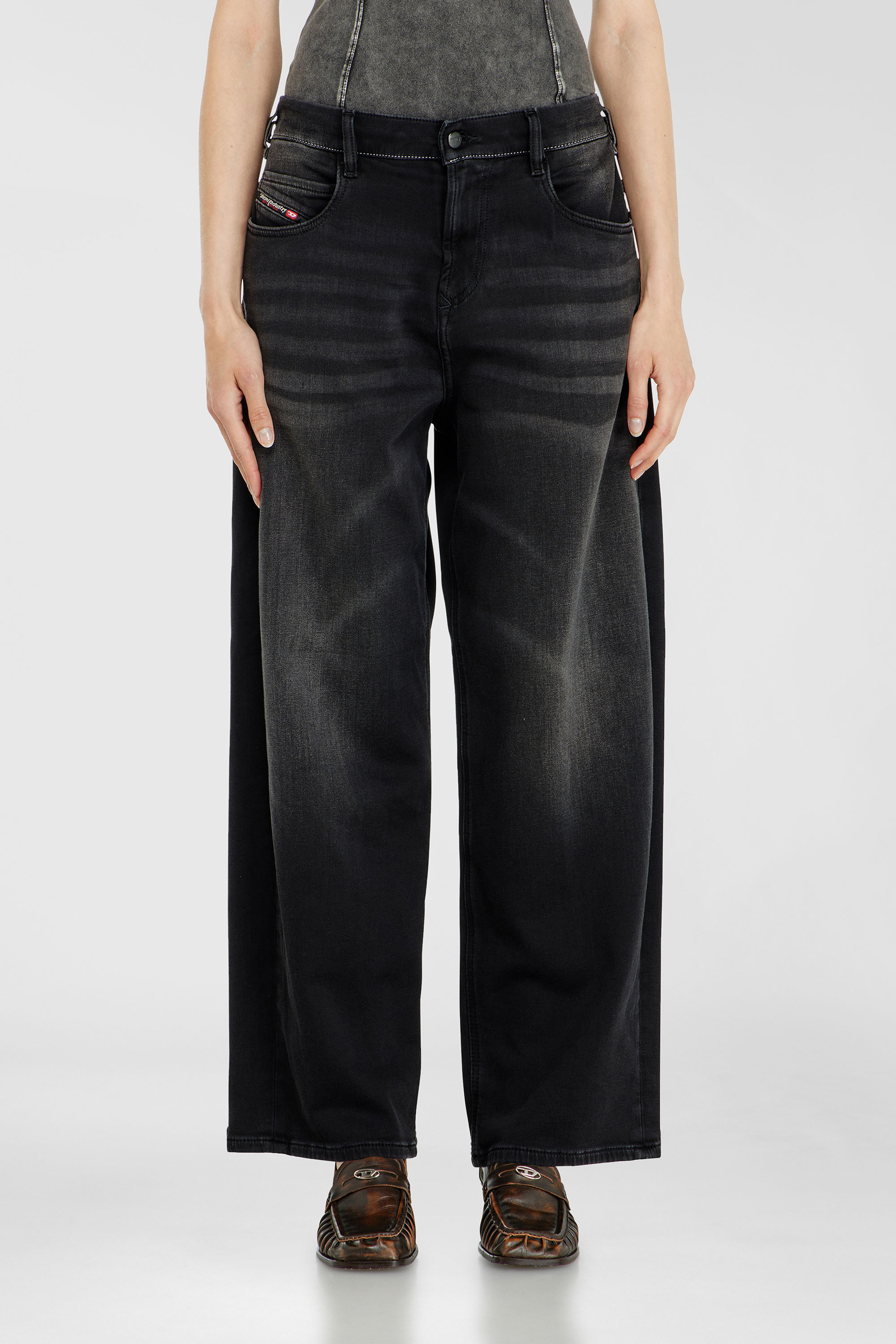 Diesel - Unisex's Relaxed 2097 D-Enim-M Joggjeans&reg; 09P90, Black/Dark grey - 4