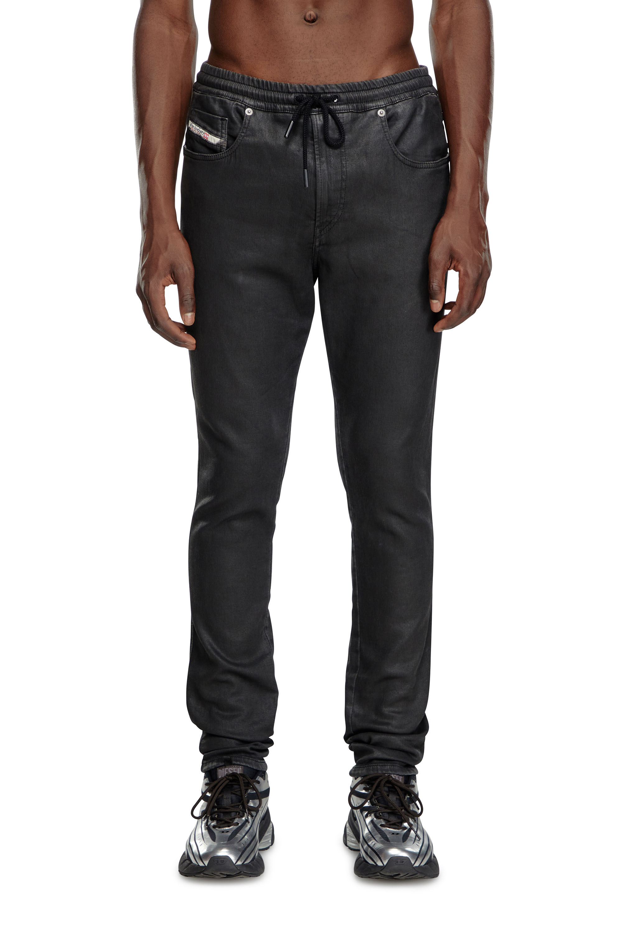 Diesel - Man's Slim 2060 D-Strukt Joggjeans® 068LP, Black/Dark grey - 2