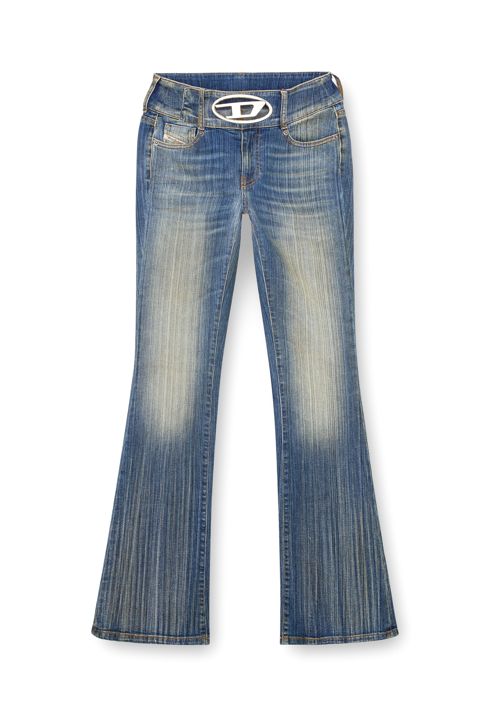 Diesel - Woman Bootcut and Flare Jeans D-Propol 0CBCX, Medium blue - Image 5