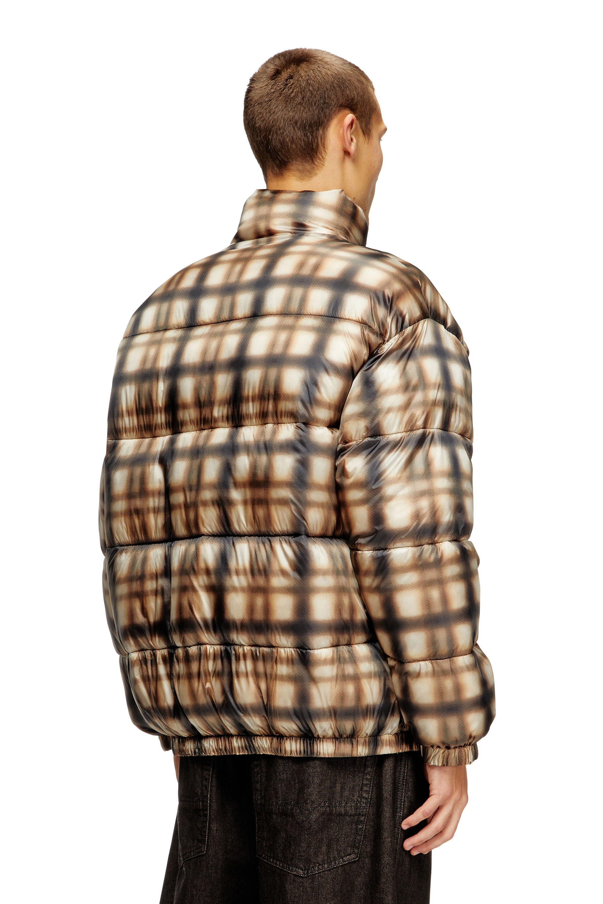 Diesel - W-BOURBON-ENBM, Man's Reversible padded bomber jacket in null - 4