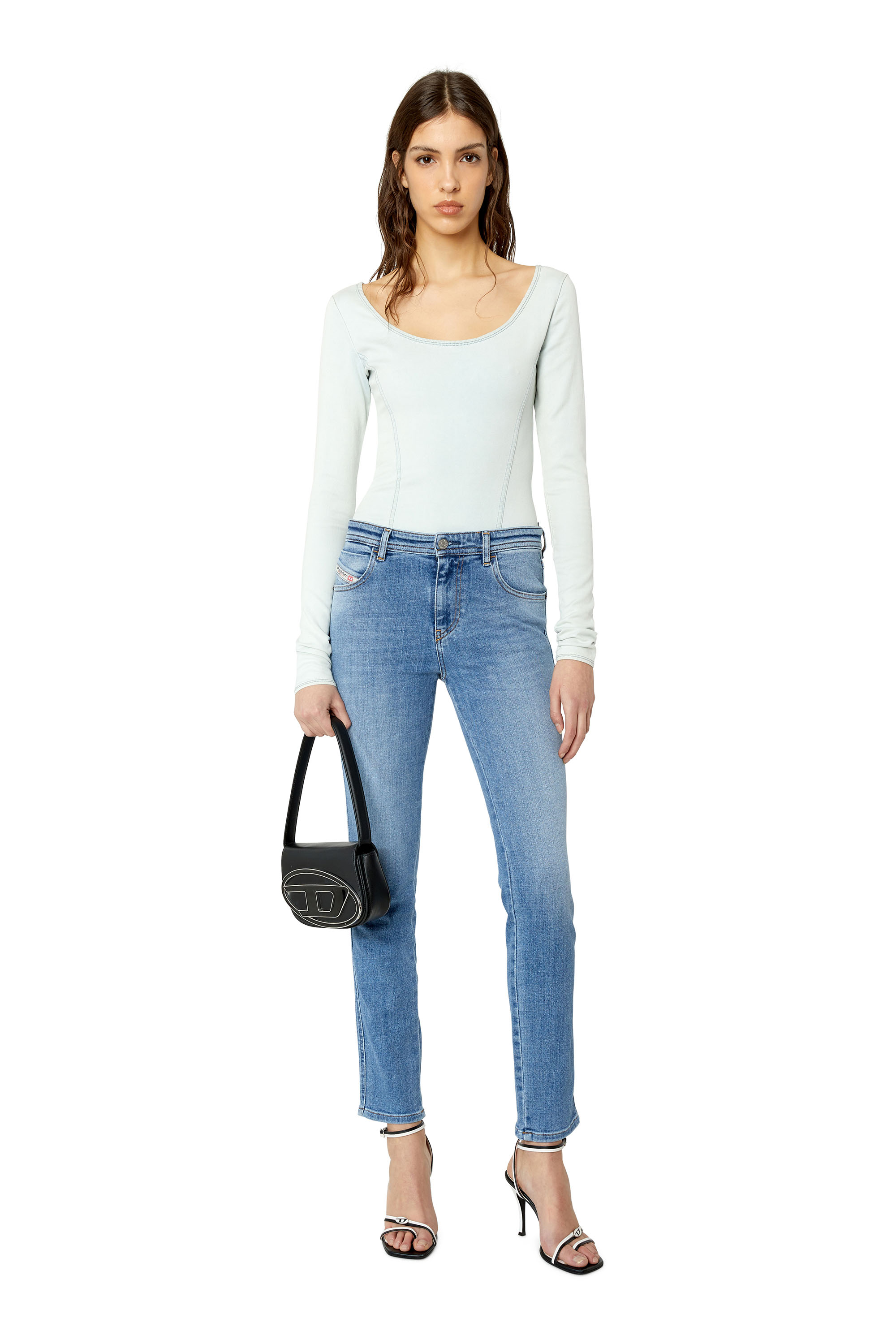 Diesel - Skinny Jeans 2015 Babhila 09C01, Medium blue - Image 4