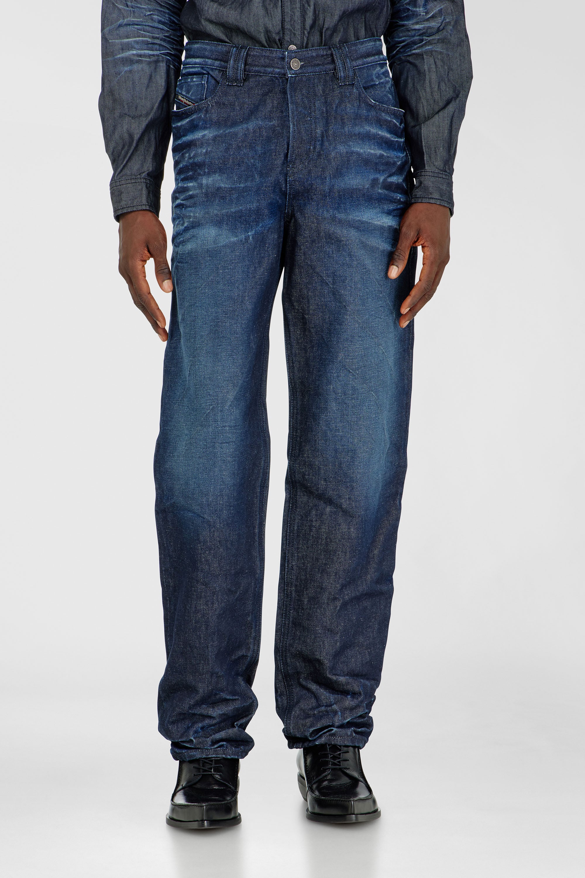 Diesel - Man's Regular Jeans 1991 D-Voeed 007GF, Dark Blue - 1